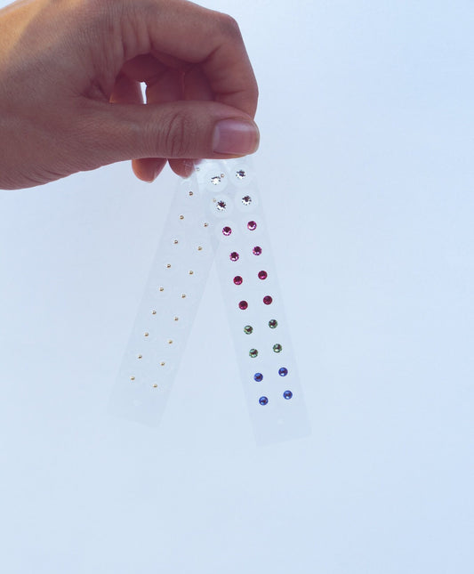 Swarovski Crystal Ear Seeds – Rainbow / Acupressure Stress Relief