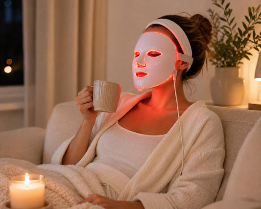 LED Face Mask | 7 Color Light Therapy | At Home Skincare Device | Glow Skin Tool