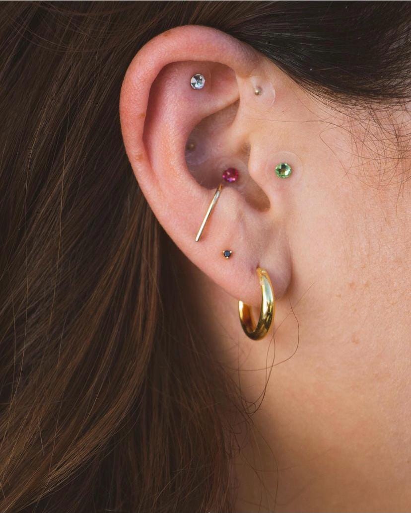 Crystal Ear Seeds – Rainbow Wellness Stickers