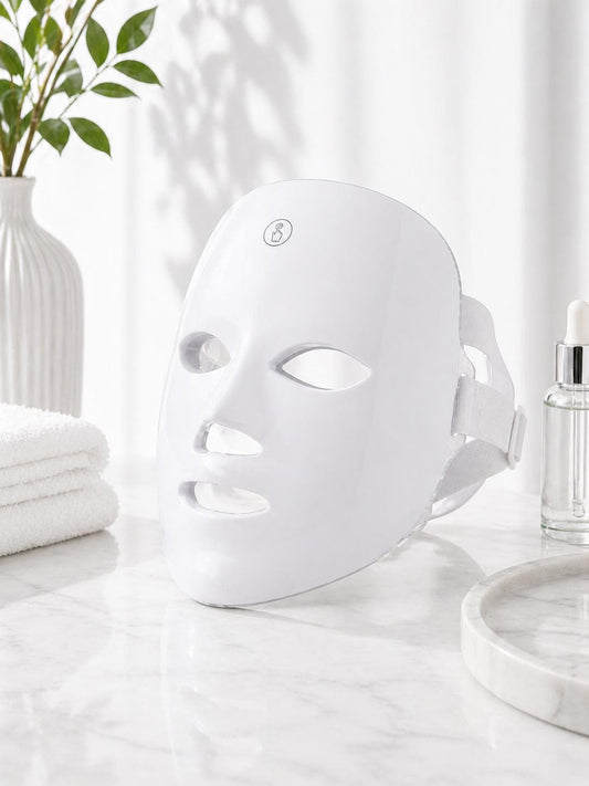 LED Face Mask | 7 Color Light Therapy | At Home Skincare Device | Glow Skin Tool