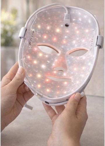 LED Face Mask | 7 Color Light Therapy | At Home Skincare Device | Glow Skin Tool