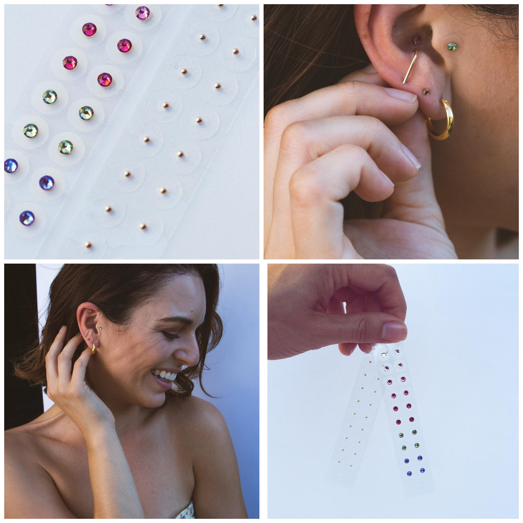 Crystal Multicolor Ear Seeds - Wellness Stickers Value Pack
