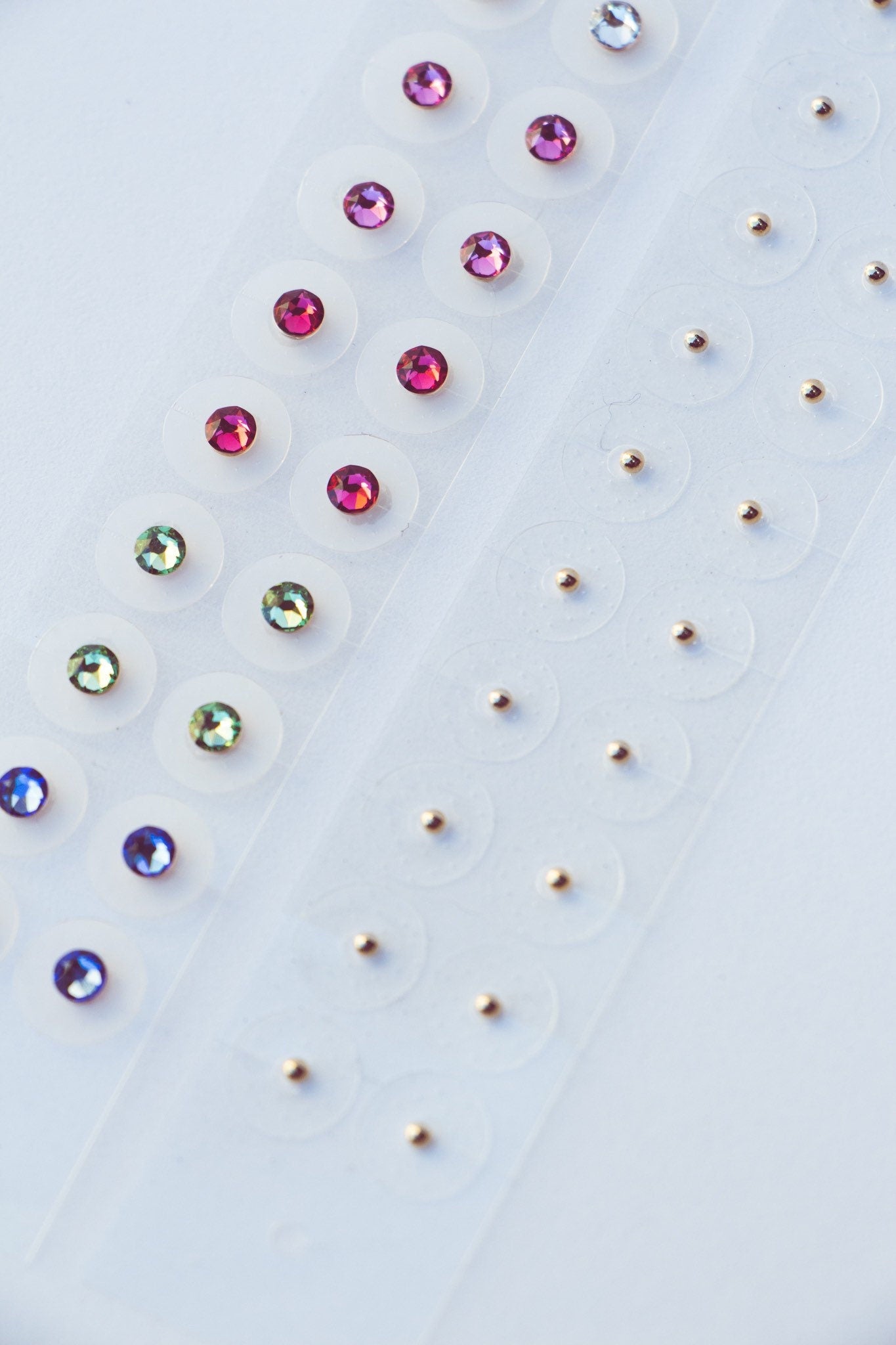 The Ear Seed COMBO pack - Gold & Rainbow Crystal Wellness stickers