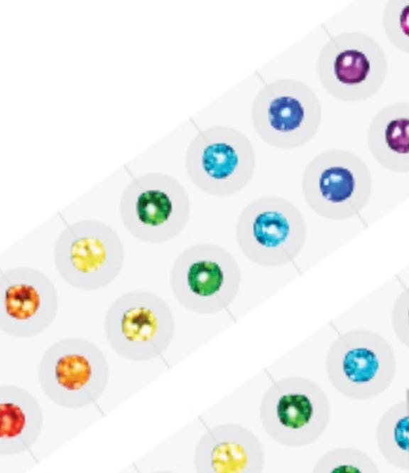 Crystal Ear Seeds – Rainbow Wellness Stickers